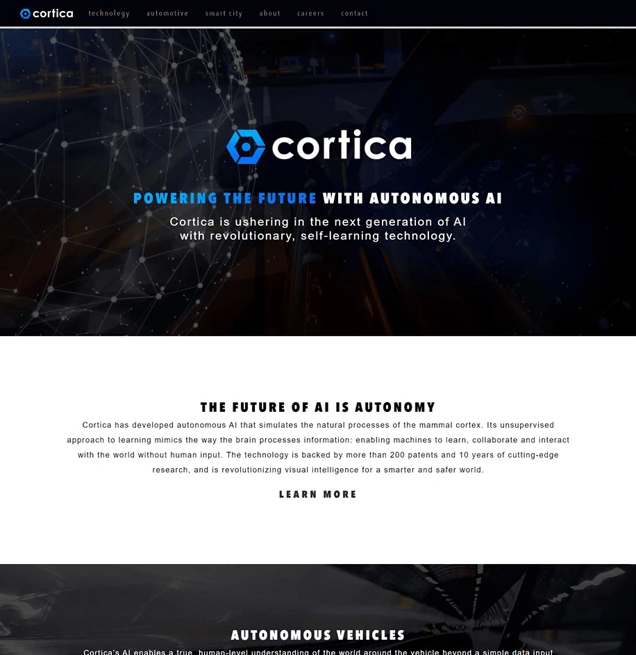 Cortica Website